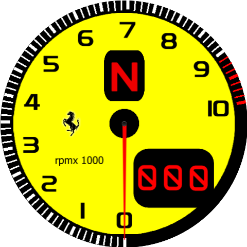 Ferrari Dial v1 – MOZA Racing UK